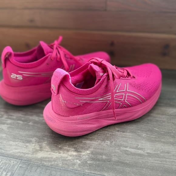 Asics Gel Nimbus 25 Women's Running Shoes Pink Rave Sz 6 - Picture 4 of 4